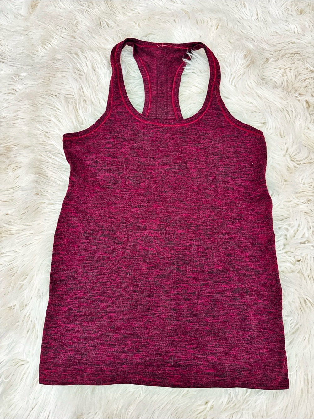 lululemon athletica Heathered Raspberry Racerback Tank